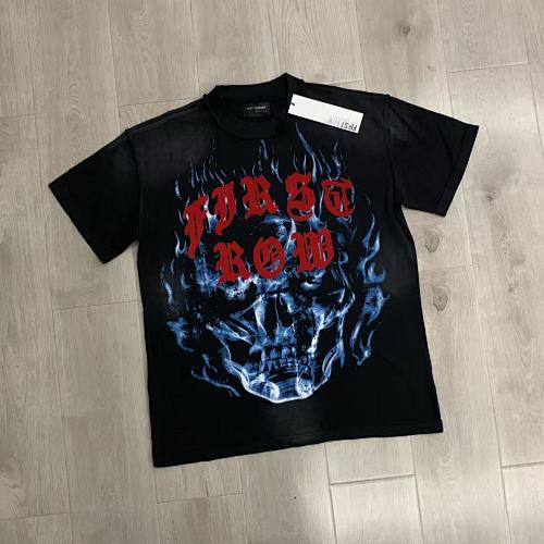 F103# P63 FIRST ROW WAKE UP AND BE FIERCE FLAME APPLIQUE TEE