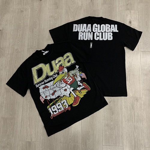 DU209# P68 DUAA SPRINT BLK TEE SHIRTT