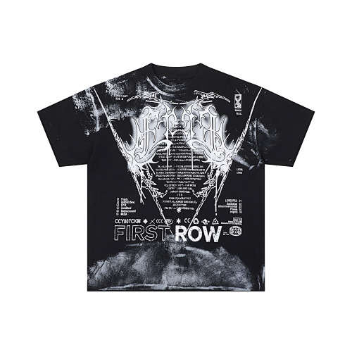 F505# P55 FIRST ROW Y2K TRIBAL CROP TEE 2026