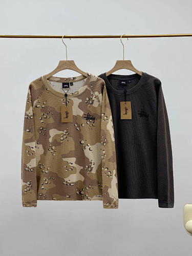 SS80120 Stussy FW24 RAGLAN THERMAL LS CREW