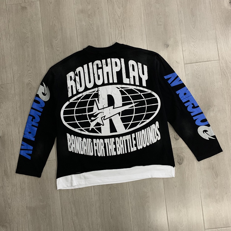 R118# P83 Rough Play Skull Shock Long SleeveT